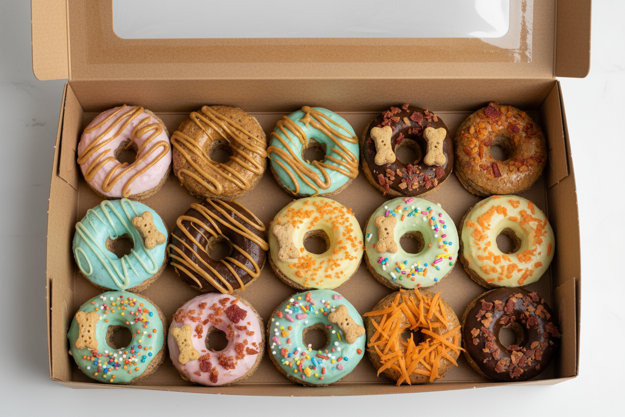 dozen custom dog donuts