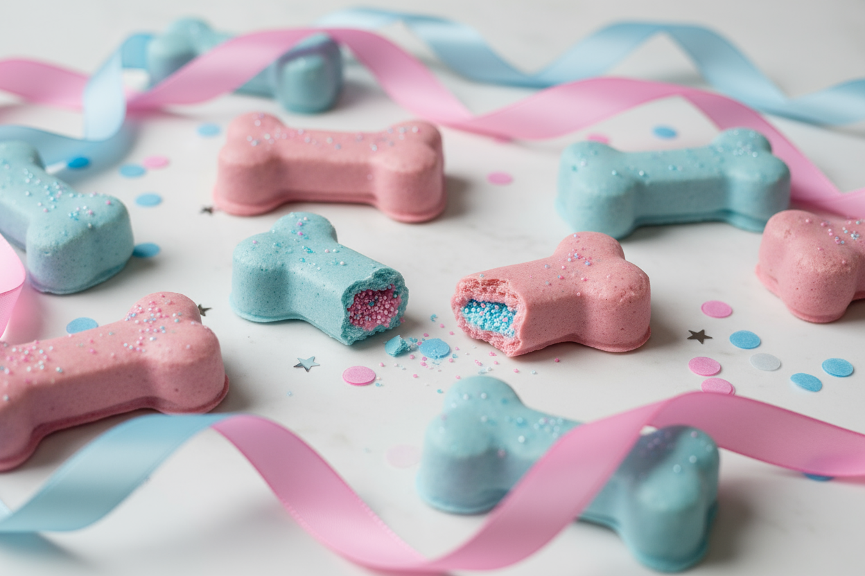 gender reveal dog treats