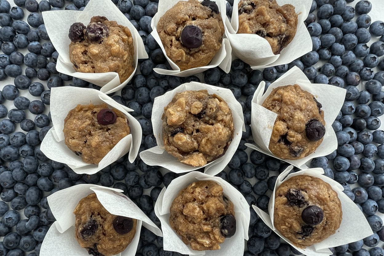 Mini berry muffins