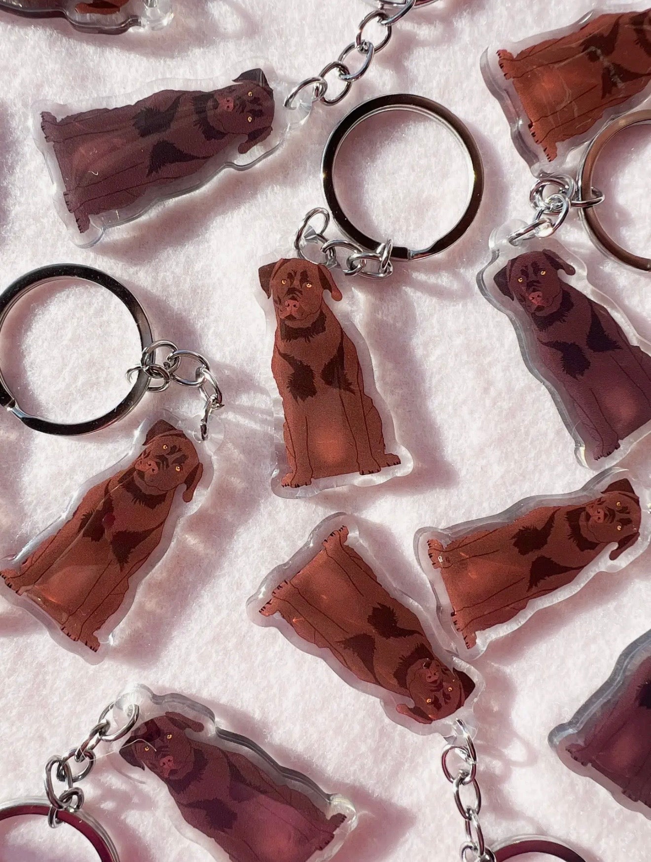 Labrador Retriever (Chocolate Lab) Keychain