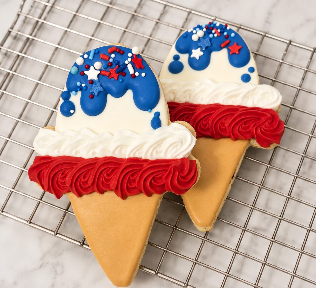 Fourth of July Ice Cream Cone