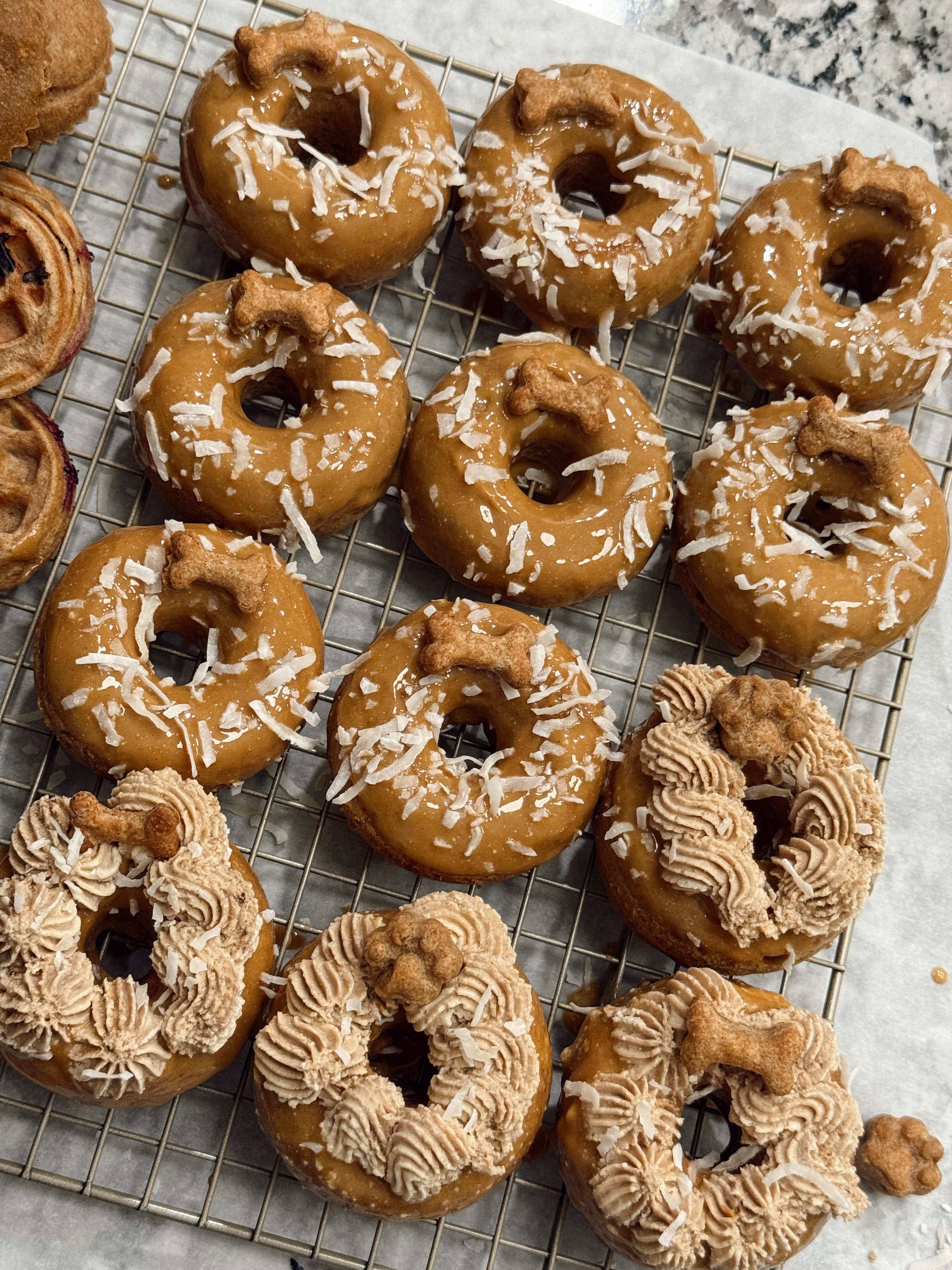 Peanut Butter Glazed Donuts