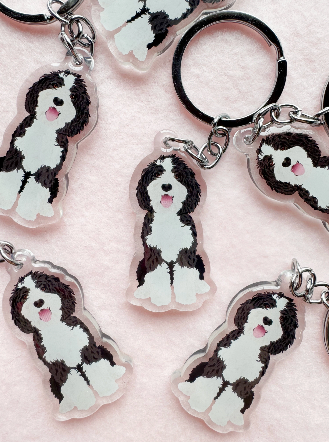 Sheepadoodle Keychain