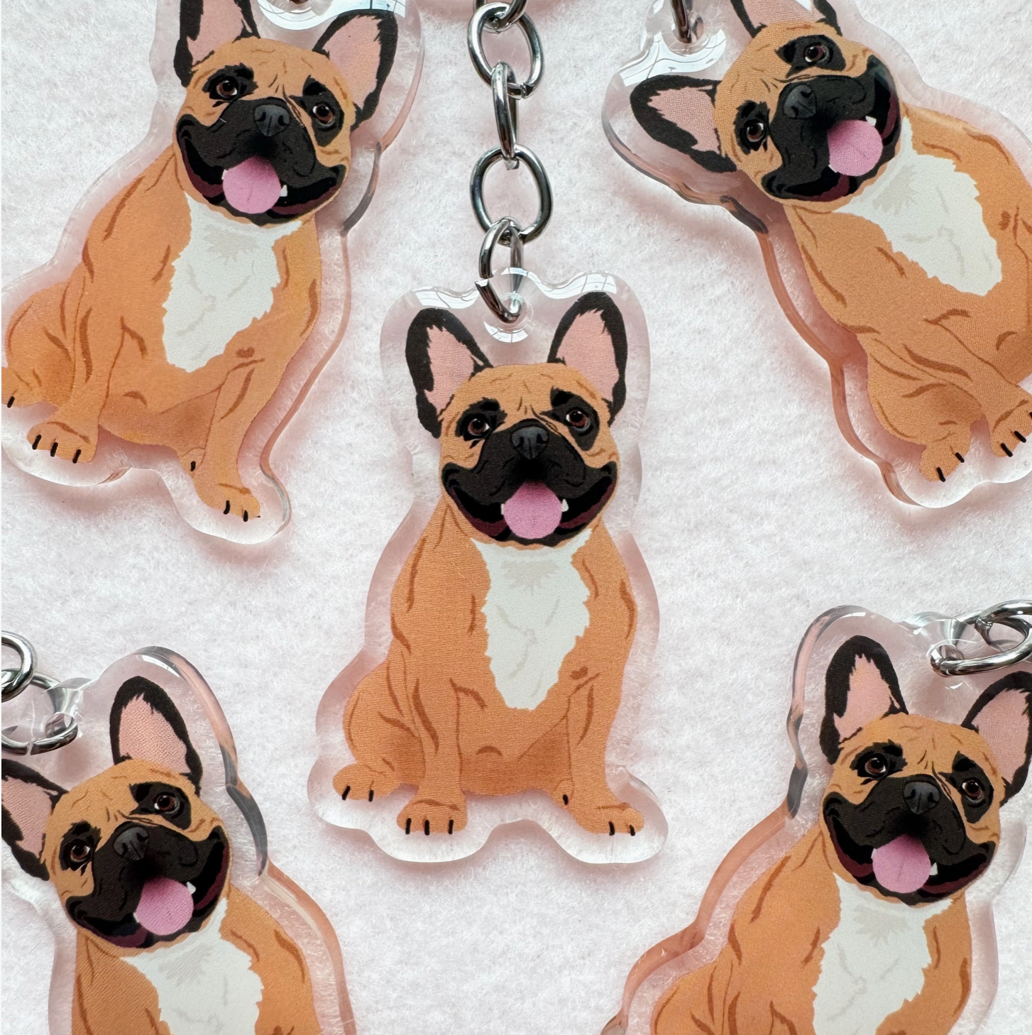 Frenchie (Fawn) Keychain