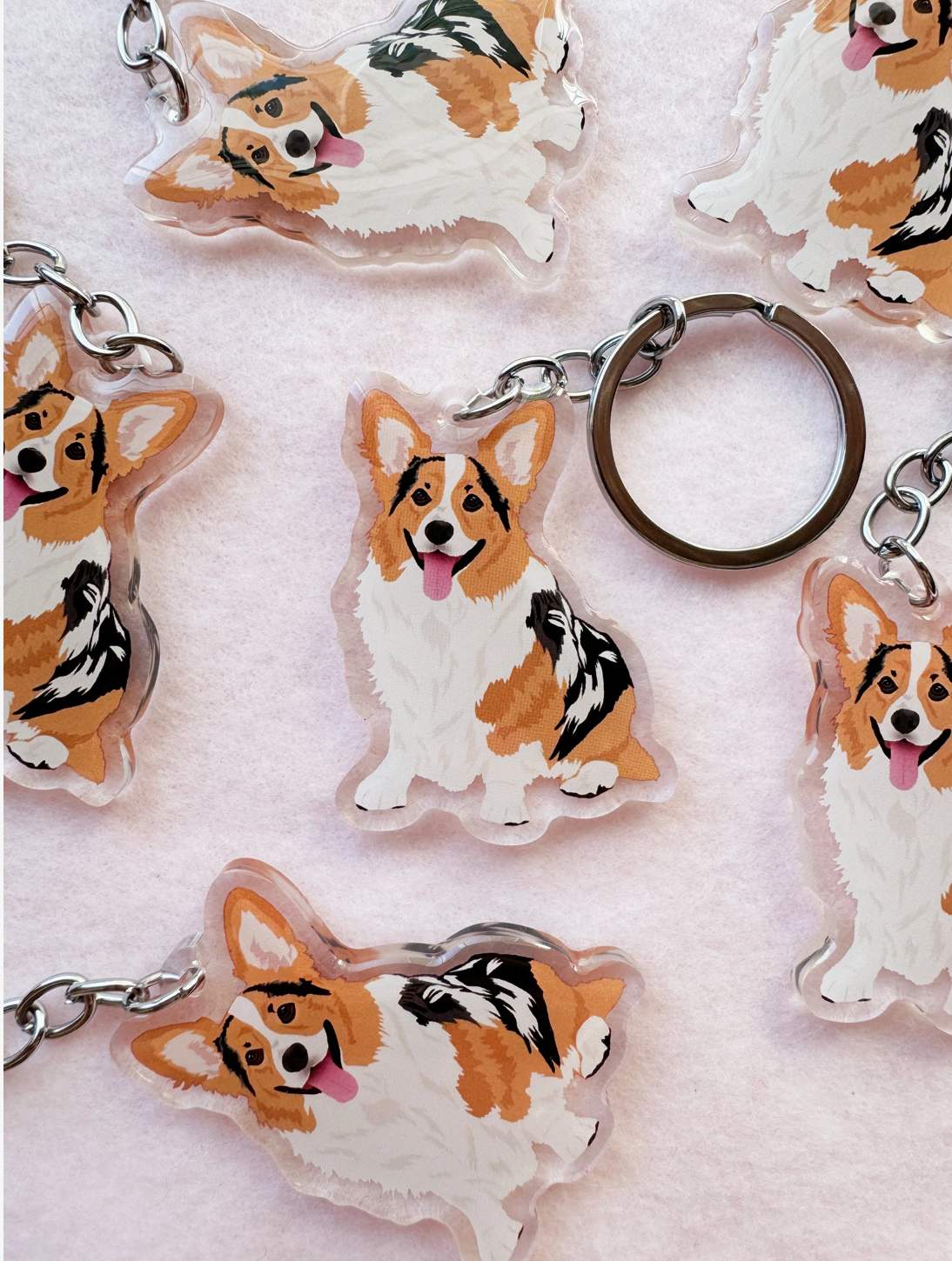 Corgi (Merle) Keychain