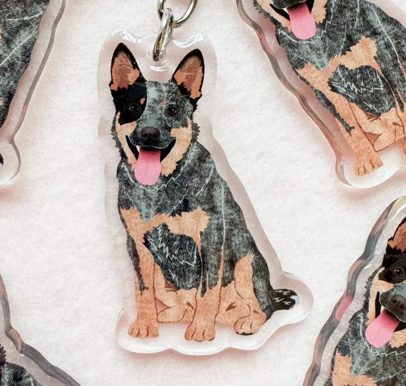 Blue Heeler Keychain